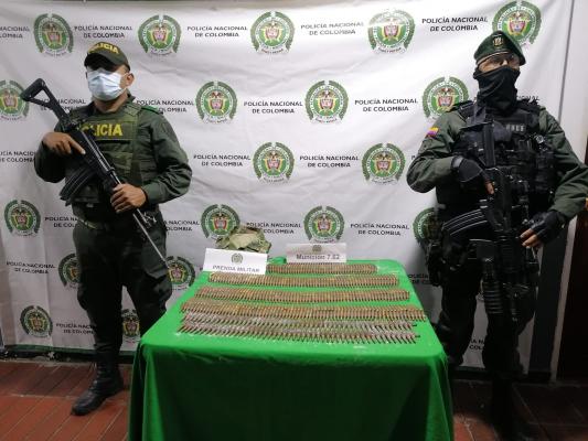 La munición estaba la interior de un tarro