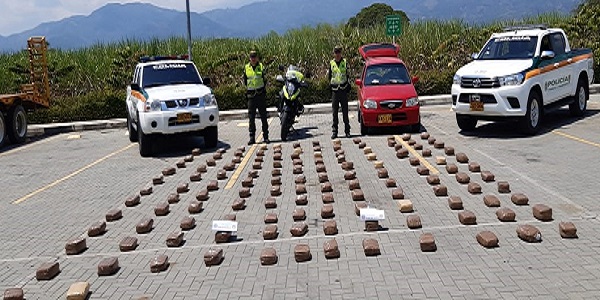 Incautados 132 kilos de marihuana 