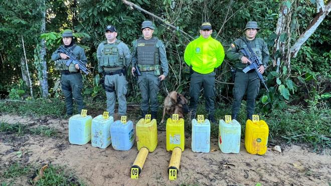 Hallazgo de ANFO con metralla