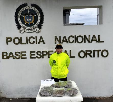 Más de 5.350 mil dosis de marihuana fueron halladas en Orito. 