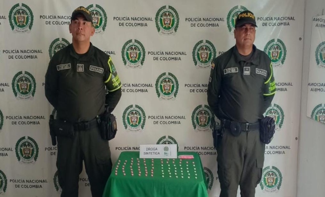 En medio de un operativo vial a la altura de Calamar, se logró hallar esta droga e incautarla.