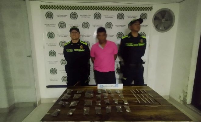 Llevaba marihuana y es sorprendido en el municipio de Dosquebradas