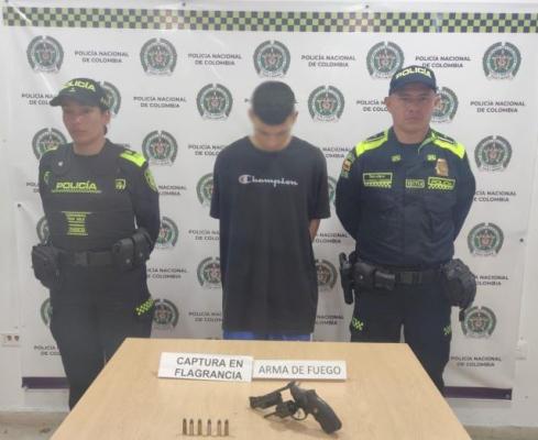 Con un revólver, pretendía cometer un delito en zona urbana de la capital risaraldense