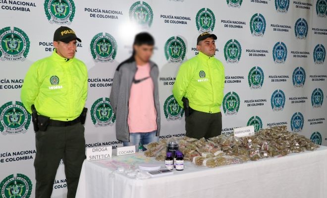 En el barrio Samaria el hoy capturado fue sorprendido con diferentes sustancias estupefacientes