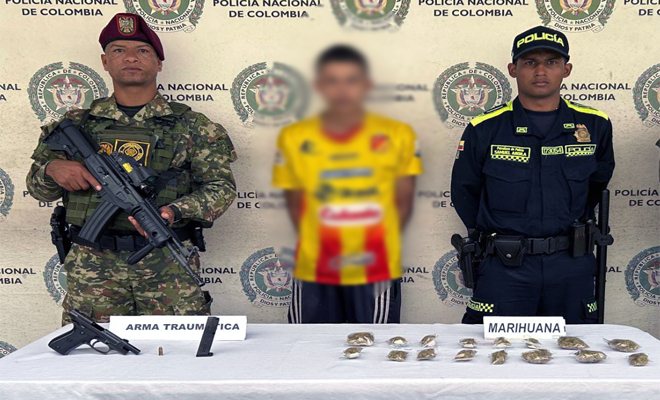 Presunto actor criminal dedicado a la comercialización de armas de fuego