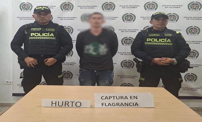 En flagrancia es capturado un ciudadano por el delito de hurto en zona céntrica de la ciudad de Pereira