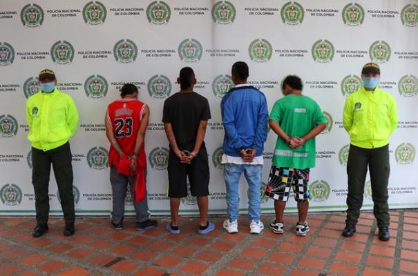 Cuatro capturados por tráfico de estupefacientes