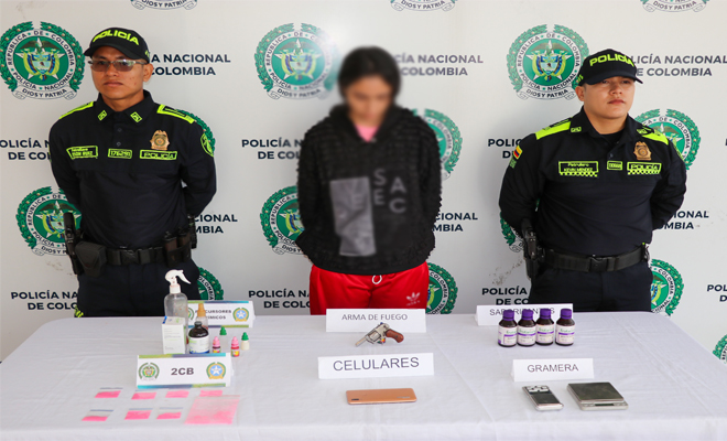 Capturada alias “Ana” en Pereira por tráfico de drogas y porte ilegal de arma de fuego