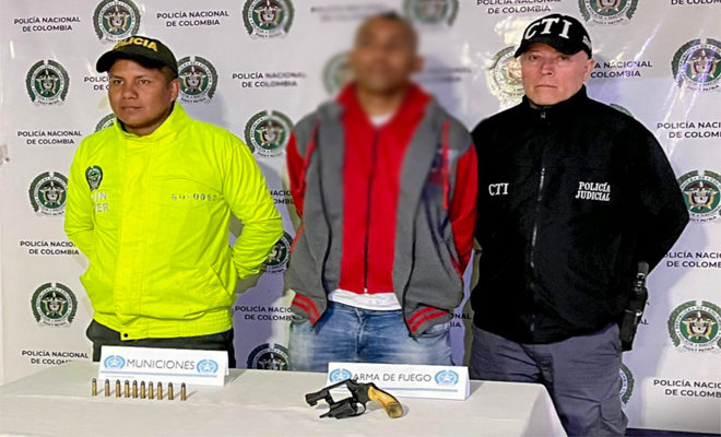 Un hombre conocido como el "Indio" es capturado en el barrio el Martillo del municipio de Dosquebradas 