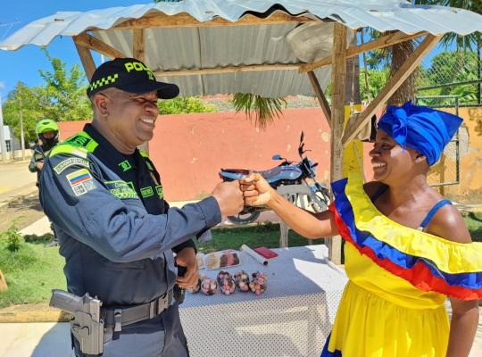 Trabajando con la comunidad afrodescendientes.