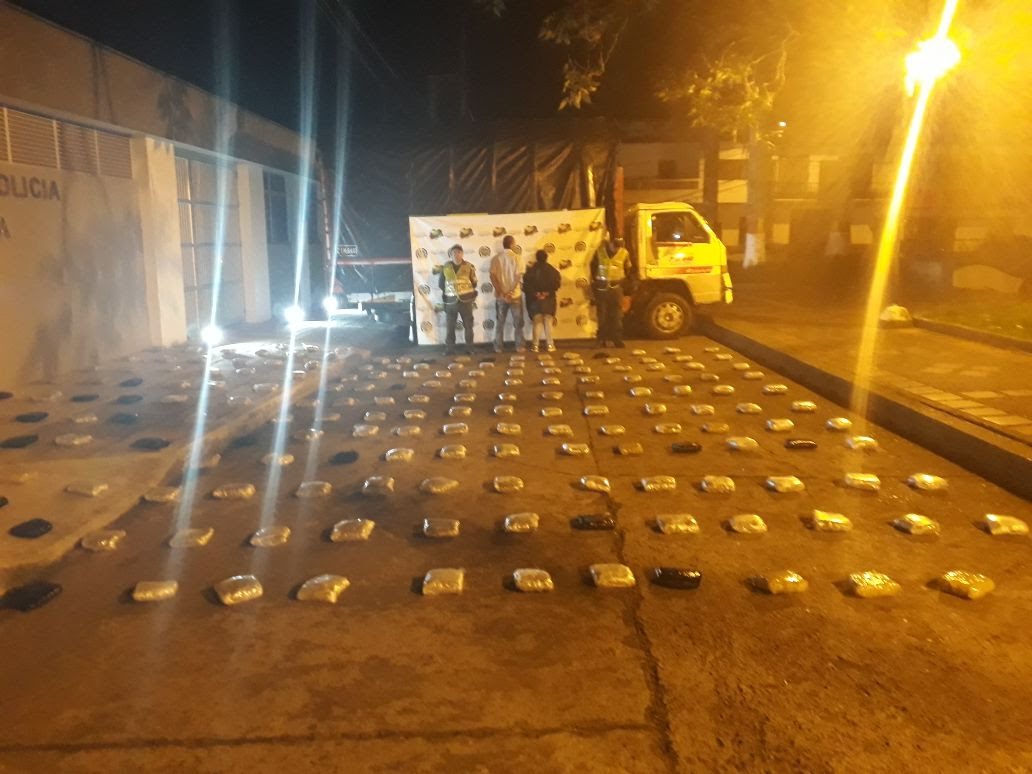 Incautación 100 kilos marihuana en jurisdicción de Anserma