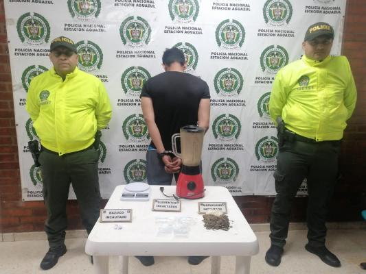 Capturado con porte de estupefacientes 