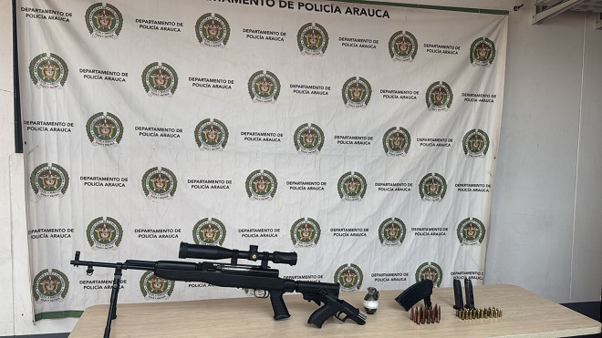 incautación de material de guerra