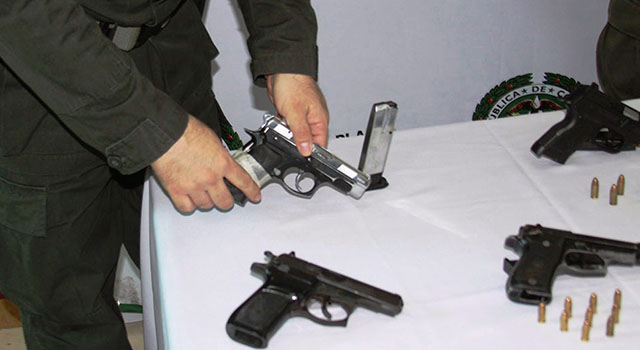 La Policía Nacional-le quitó-material de guerra-al-crimen organizado-en el Meta