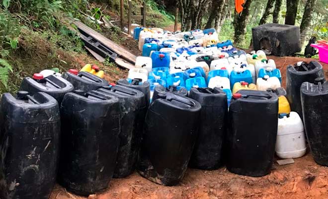 Incautación de gasolina