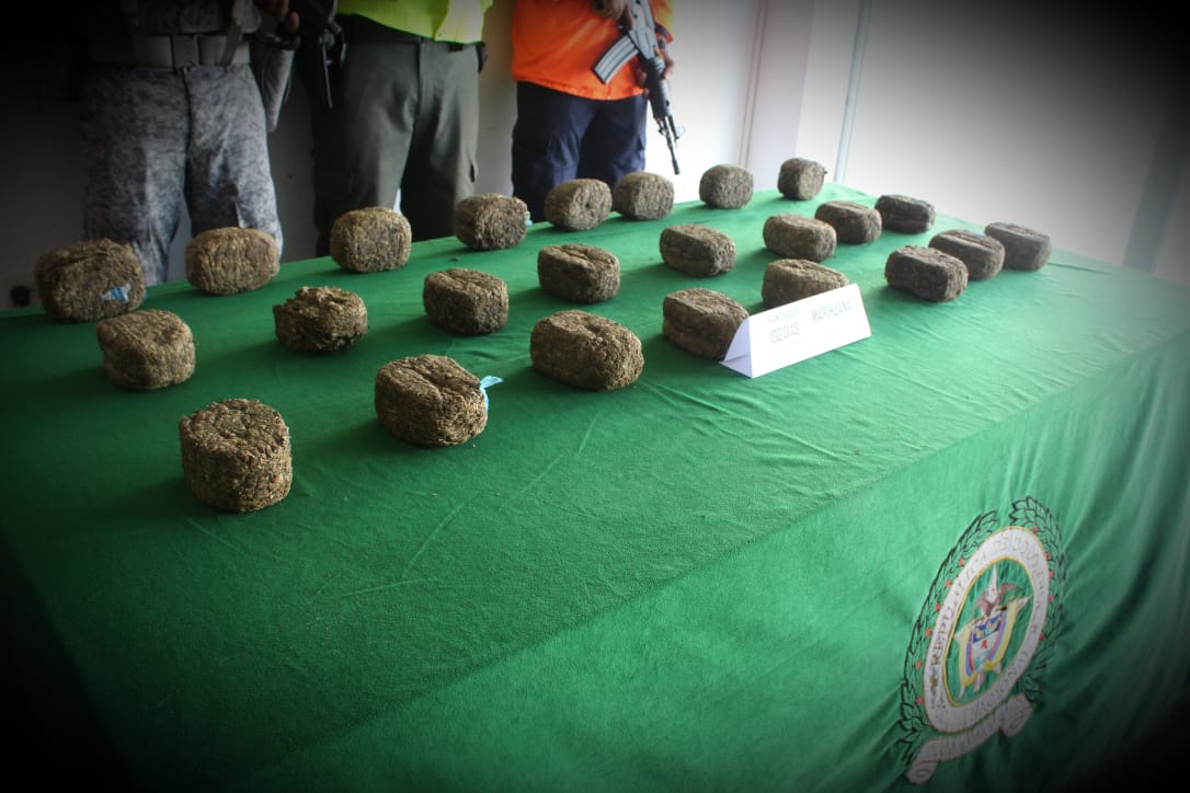 Incautación de 13kg de marihuna