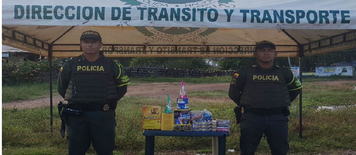 incautacion-polvora-plan navidad-cuadrante vial-transito-el banco-magdalena