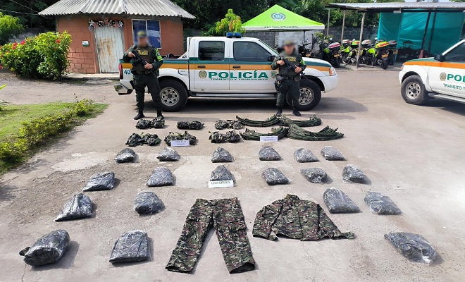 Incautación de uniformes del Ejército en Córdoba, generó alerta de posible suplantación de tropas