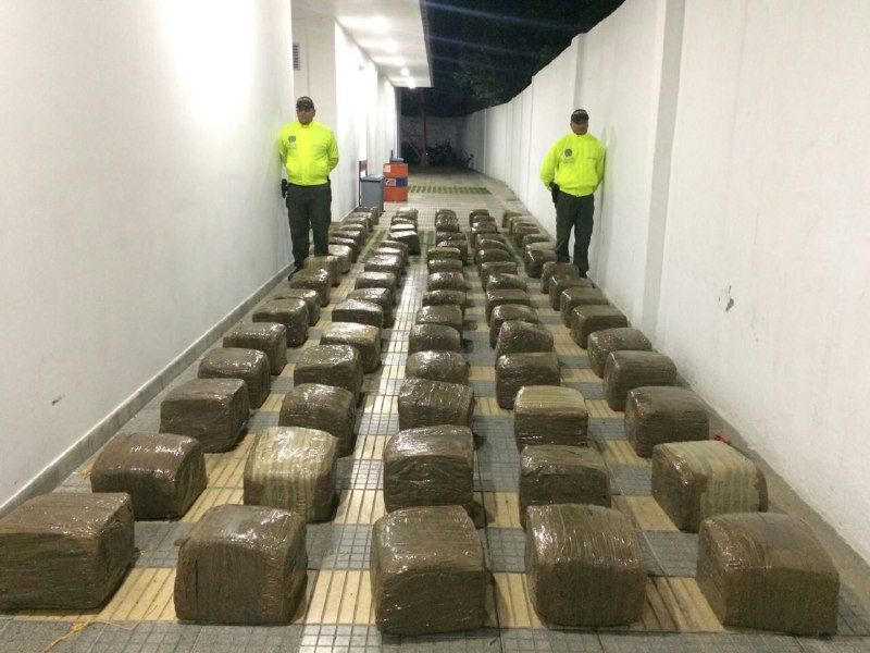 incautacion-tonelada-marihuana-policia-valle