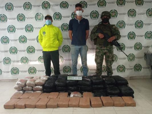 Captura de una persona por el delito de trafico de estupefacientes