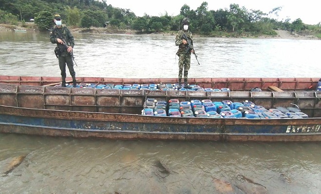 Incautamos 1.065 galones de combustible en Quibdó y Condoto