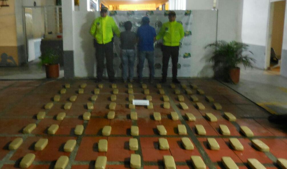 incautamos 39 kilos de marihuana en Aruaca