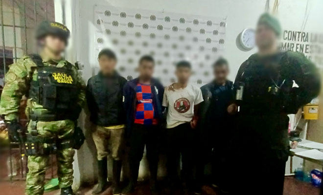 Cuatro personas fueron capturadas por invasión de tierras en la hacienda Los Balcones