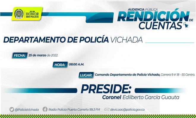 invitamos a la comunidad a la rendición de cuentas
