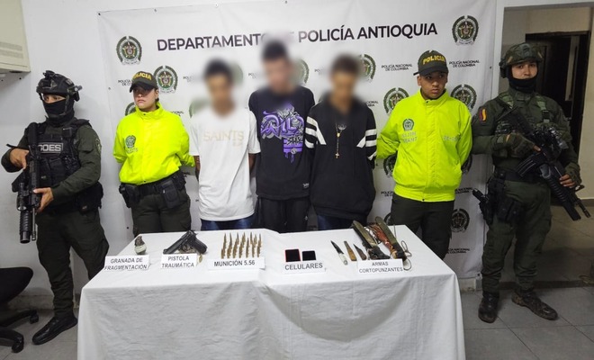 La Policía Nacional en Antioquia asesta golpe a la estructura  criminal 'La Terraza' en zona rural de Andes 