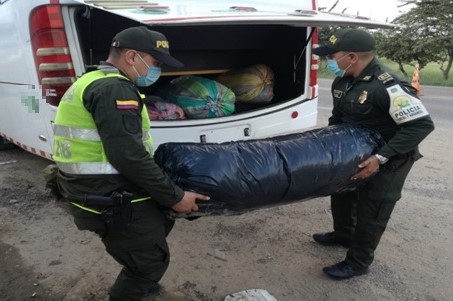 La mercancía aprehendida está avaluada comercialmente en 70 millones de pesos