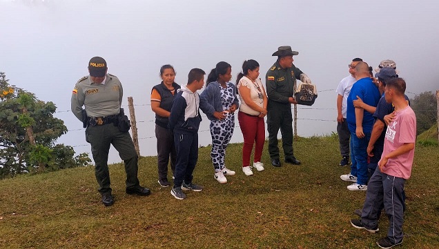 Liberación de fauna silvestre en sandoná