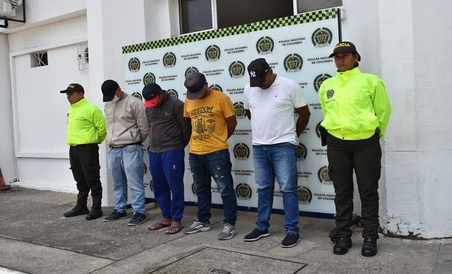 Cuatro hombres capturados por hurto