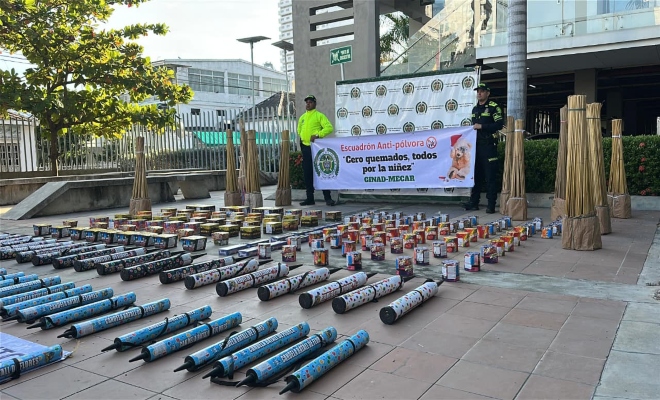 p&oacute;lvora incautada