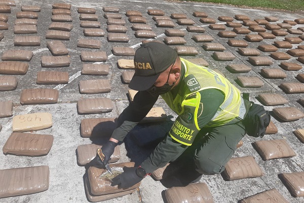 Incautamos más de una tonelada de marihuana en Risaralda 