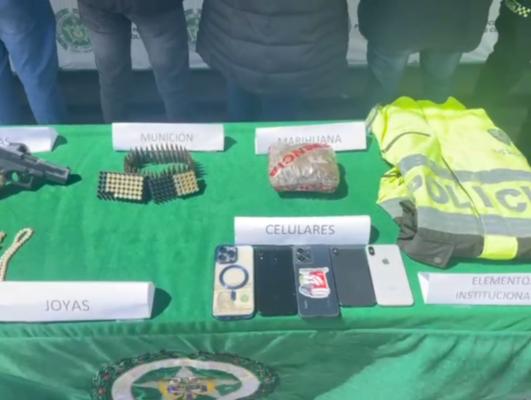 elementos incautados