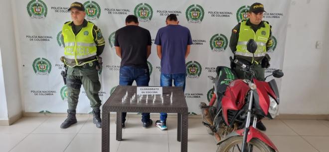 Capturados con 60 gramos de cocaína 