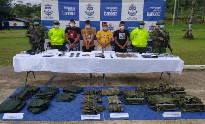 Mediante la operación Agamenón II, capturamos cuatro presuntos integrantes del ‘clan del golfo’ en Bahía Solano