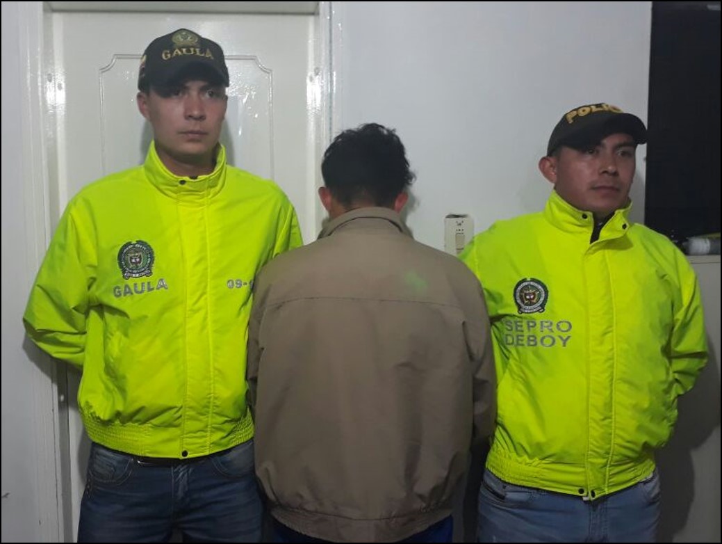 Aprehendido menor extorsionista en Iza Boyacá 