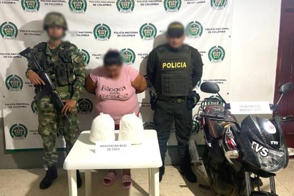 Mujer capturada en san jose del fragua