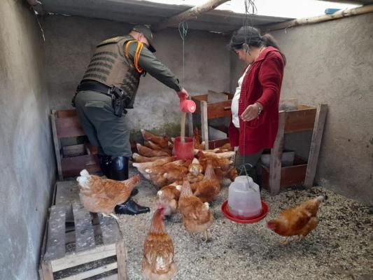 la madres solicitan el acompañamiento policial en las veredad