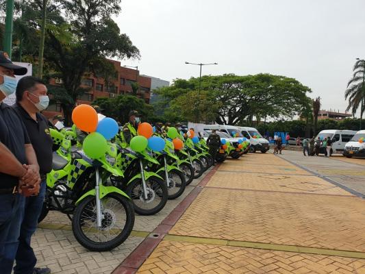 ceremonia de entrega parque automotor