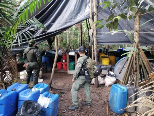 Hallazgo y destrucción de un laboratorio 