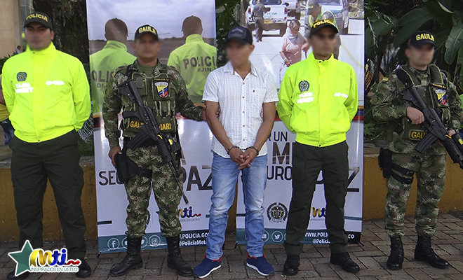 En-la-región del Ariari-la Policía Nacional-capturó-a-‘pablo-o-40’-cabecilla-del-‘clan-del-golfo’