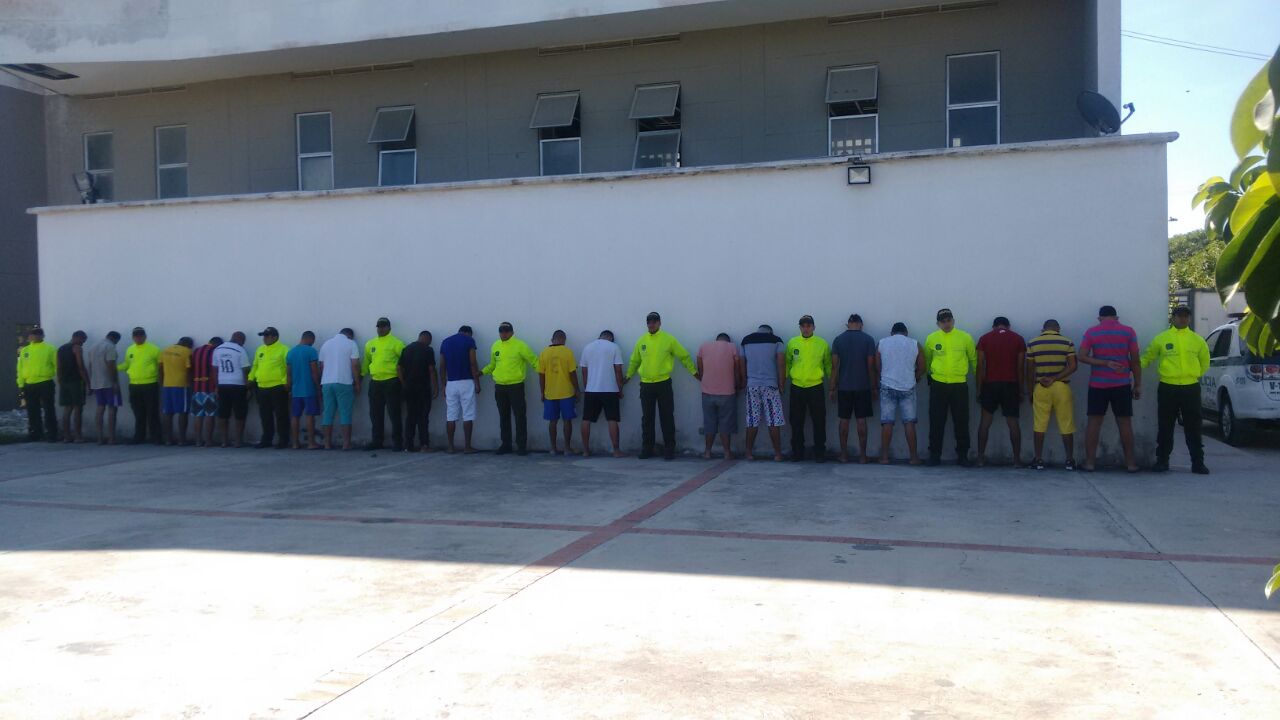 19 personas fueron capturadas por orden judicial durante todo el operativo.