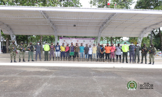 Quince capturados por minería ilegal en el Nudo de Paramillo