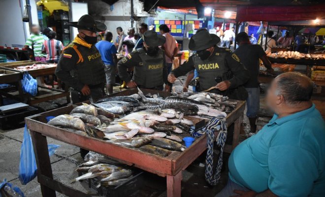 operativos ambientales en el mercado de Bazurto