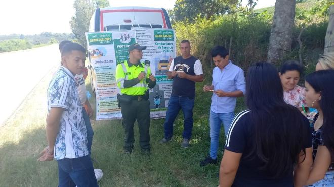 Pausas activas a los actores viales.