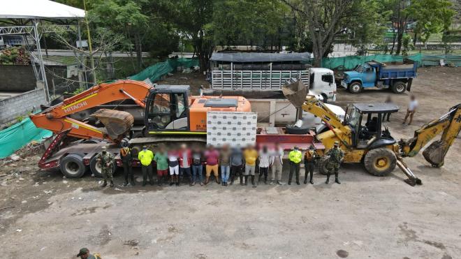 capturaron en flagrancia a 10 personas