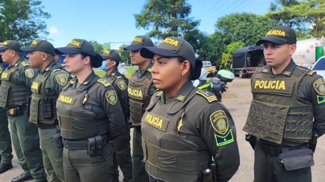 Personal policial del Modelo Nacional de Vigilancia Comunitaria por Cuadrante