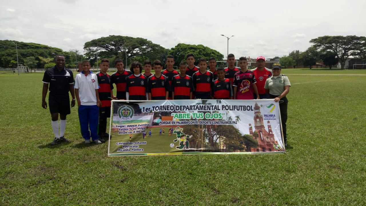 Policía-Nacional-inaugura-Primer-Torneo- Departamental-Polifutbol-“abre tus ojos”